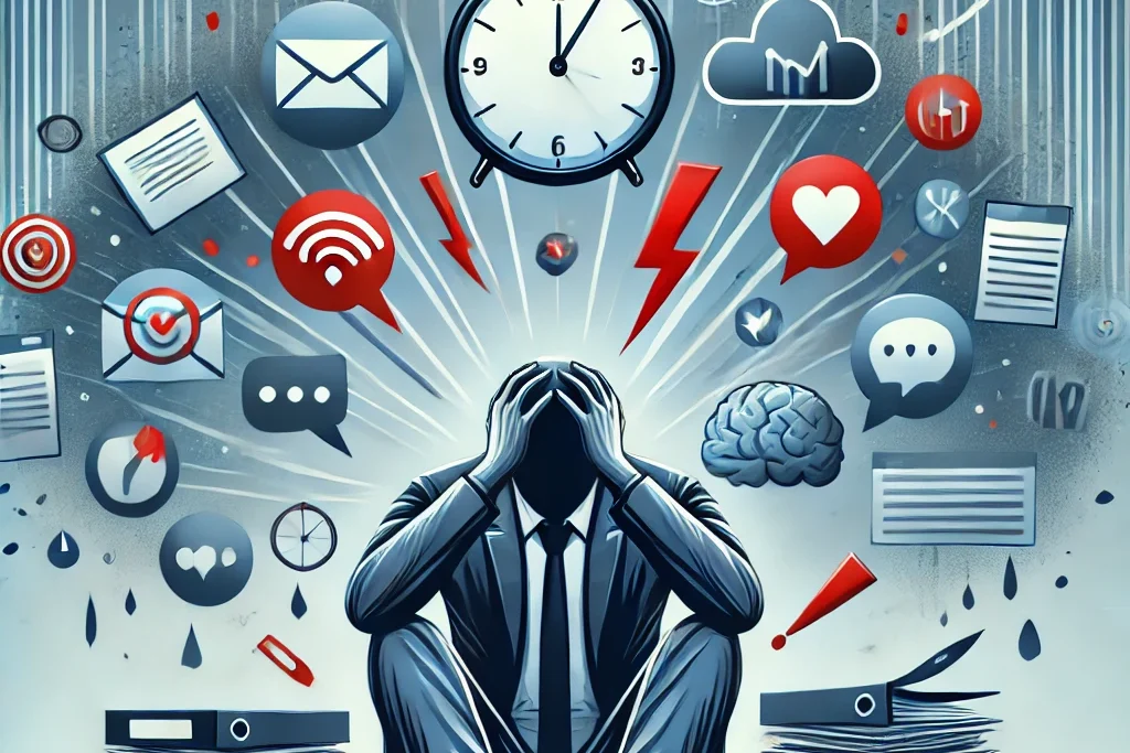 obraz człowieka pod presją zadań